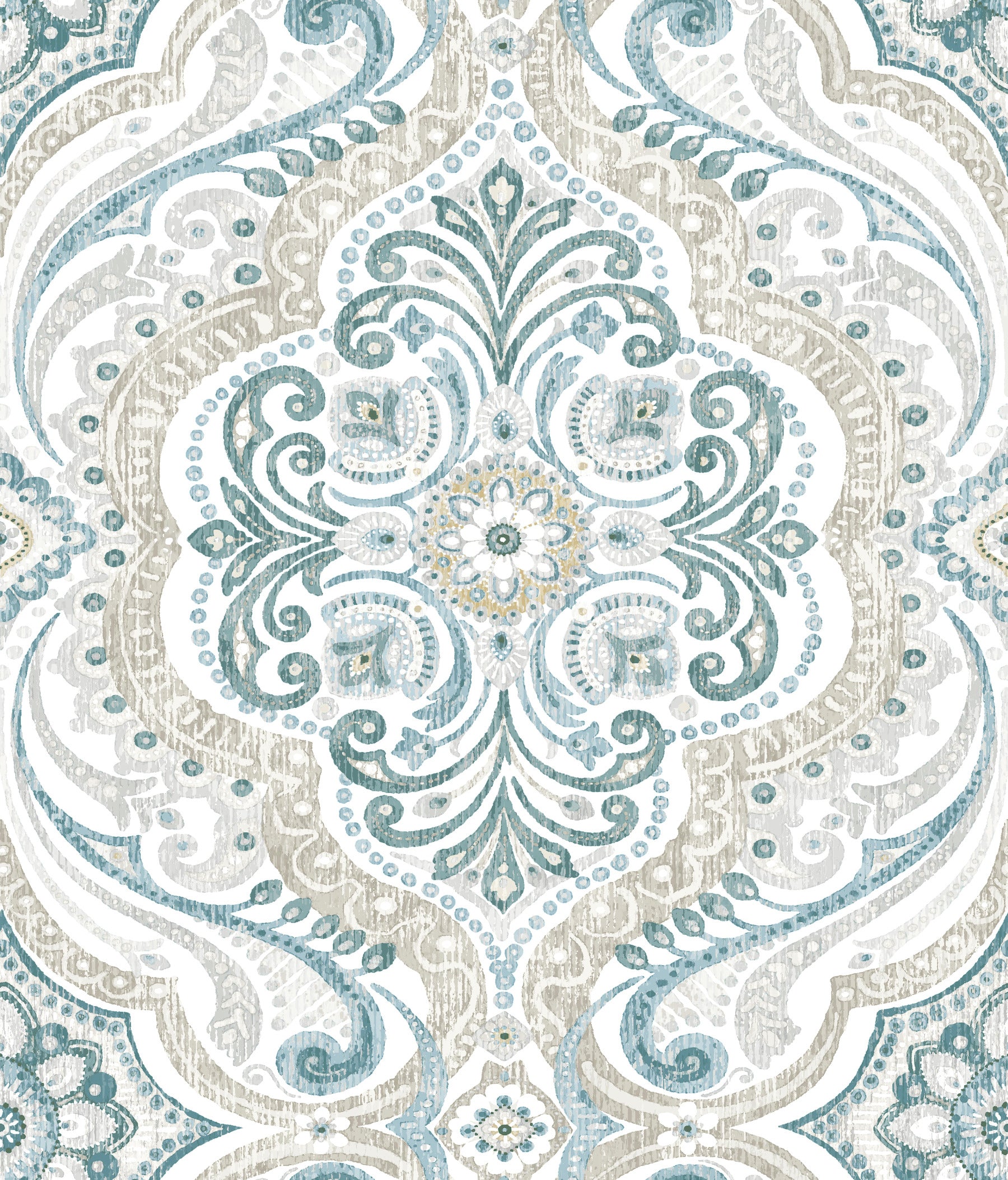 Bohemian Damask Peel and Stick Wallpaper by WallPops