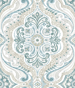 Bohemian Damask Peel and Stick Wallpaper by WallPops