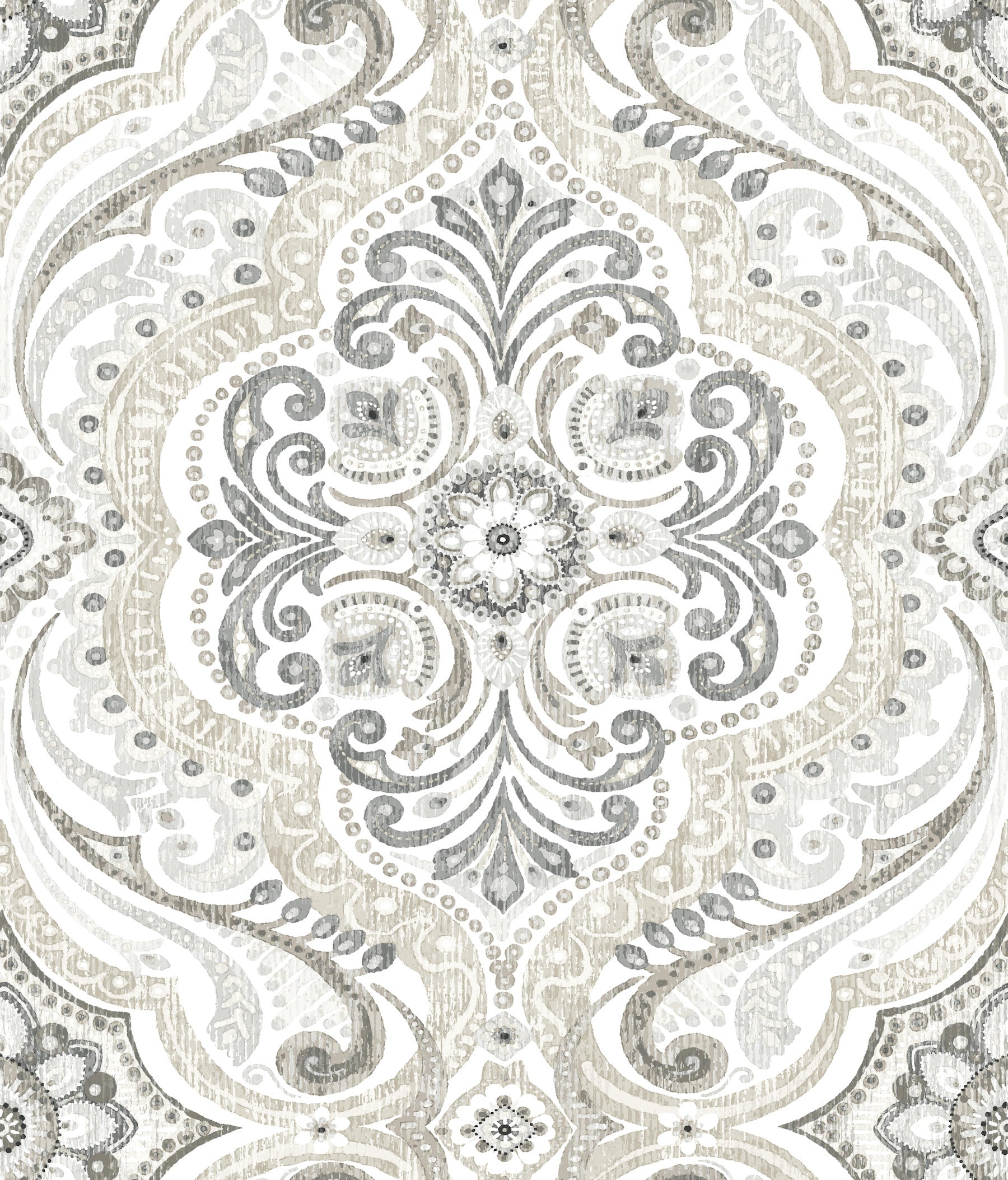 Bohemian Damask Peel and Stick Wallpaper by WallPops