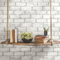 Brick Peel and Stick Wallpaper in a room setting