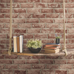 Brick Peel and Stick Wallpaper in a room setting