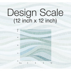 Mosaic Waves Peel and Stick Wallpaper - detail