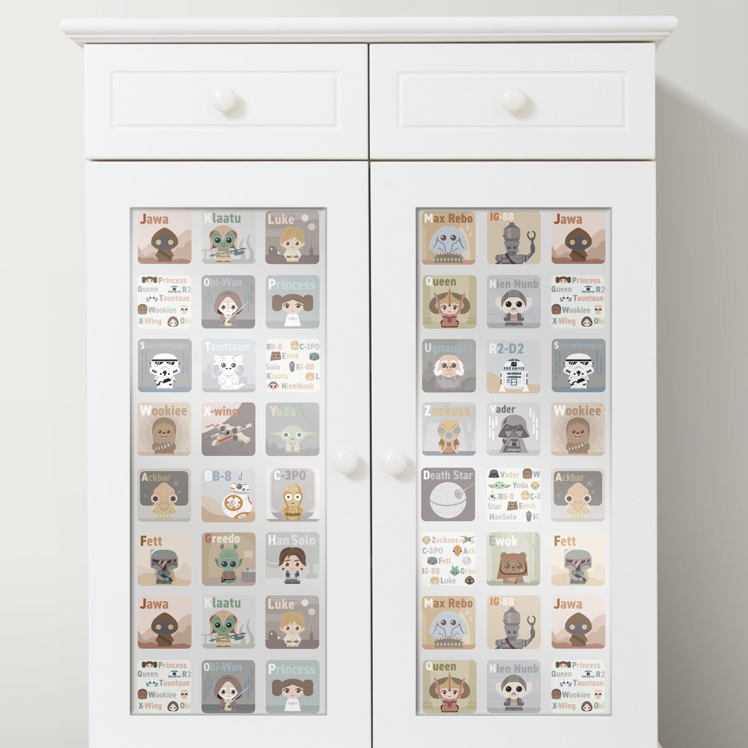 Star Wars Infant Alphabet P&S Wallpaper in a room setting