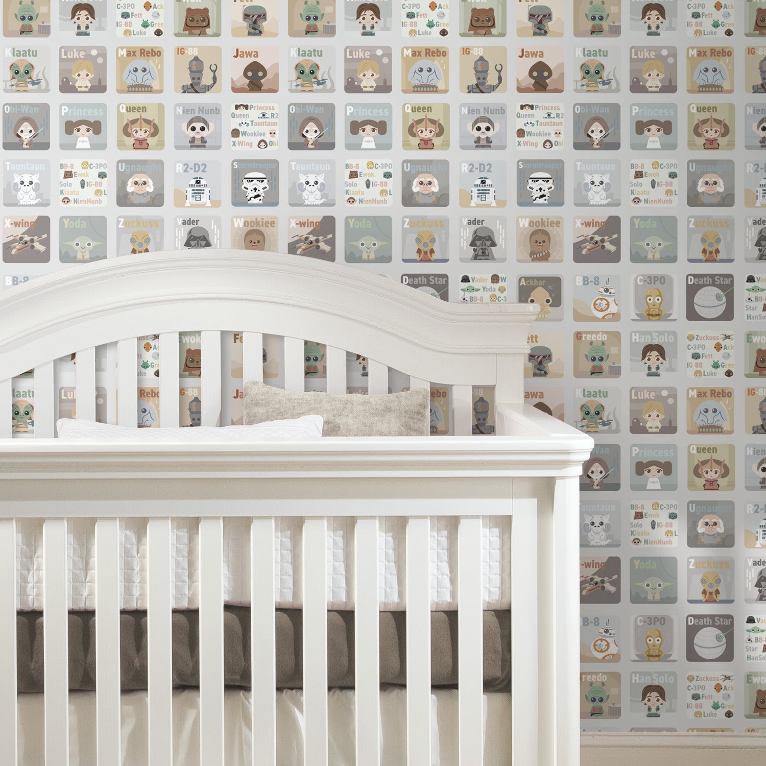 Star Wars Infant Alphabet P&S Wallpaper in a room setting