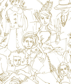 Vogue Sketches P&S Wallpaper by WallPops
