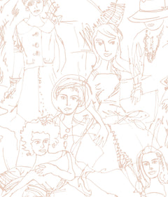Vogue Sketches P&S Wallpaper by WallPops