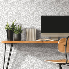RMK11974WP peel and stick wallpaper in a room setting