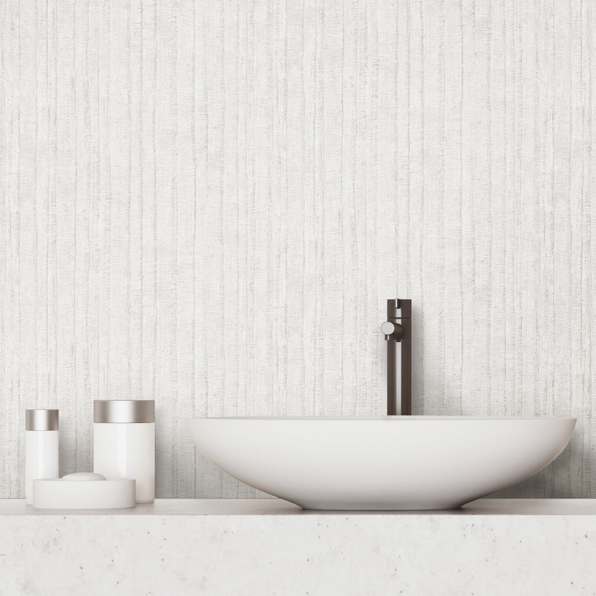 Crackled Stria Texture P&S Wallpaper in a room setting