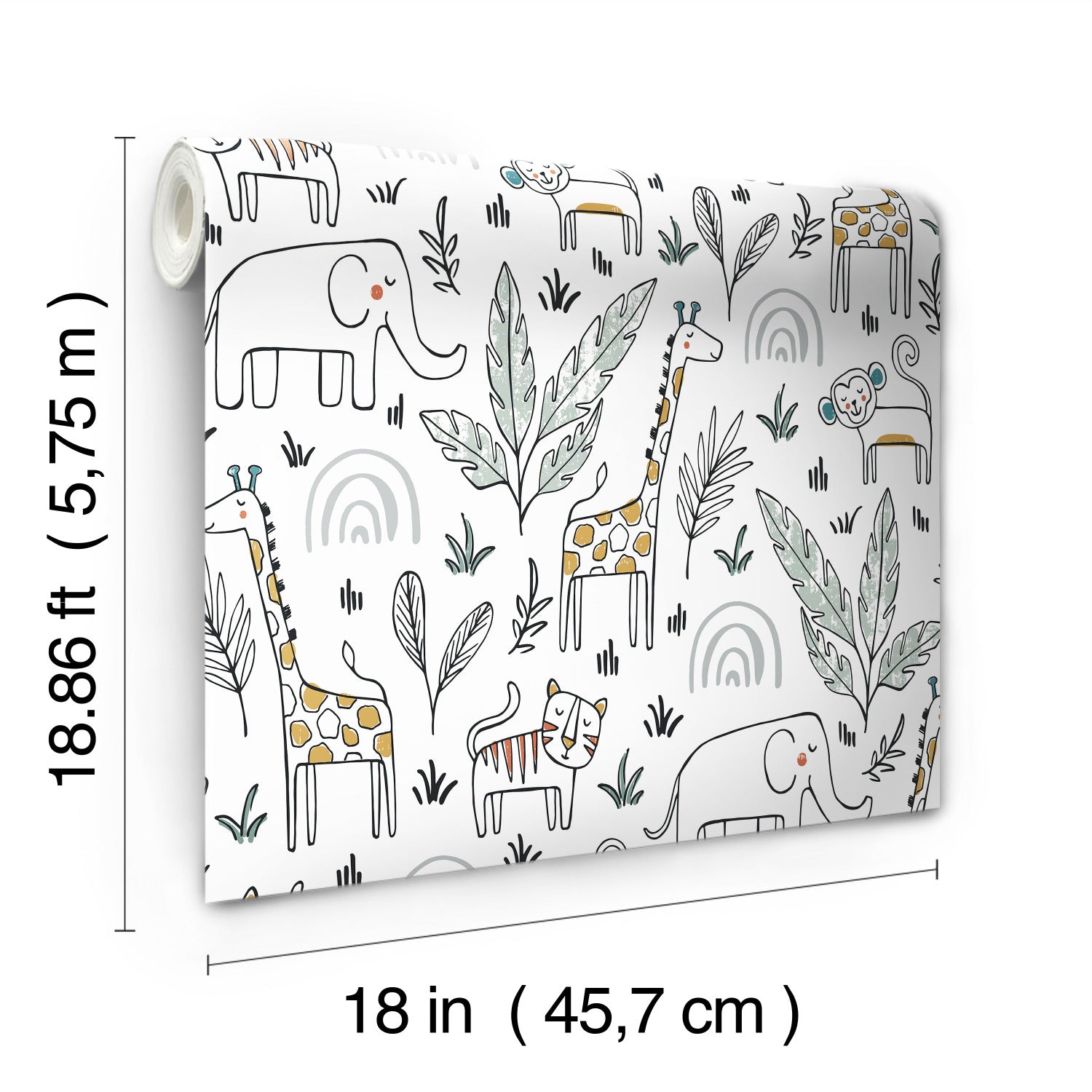 Jungle Menagerie P&S Wallpaper by WallPops