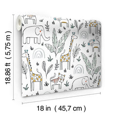 Jungle Menagerie P&S Wallpaper by WallPops