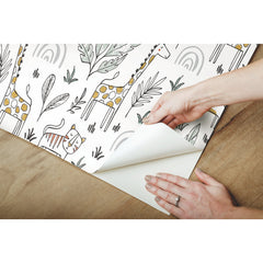 Jungle Menagerie P&S Wallpaper - how to peel