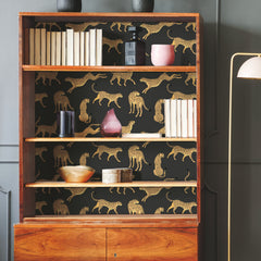 Cheetah Cheetah Peel and Stick Wallpaper in a room setting