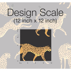 Cheetah Cheetah Peel and Stick Wallpaper pattern close-up