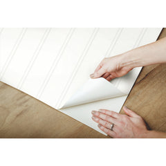 Beadboard Peel and Stick Wallpaper - how to peel