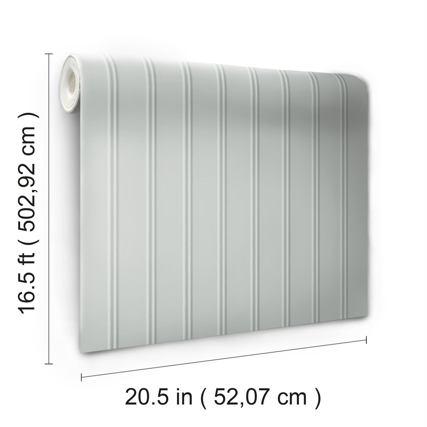 Beadboard Peel and Stick Wallpaper - dimensions