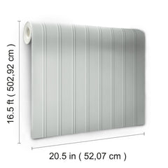 Beadboard Peel and Stick Wallpaper - dimensions