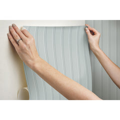 Beadboard Peel and Stick Wallpaper - how to stick