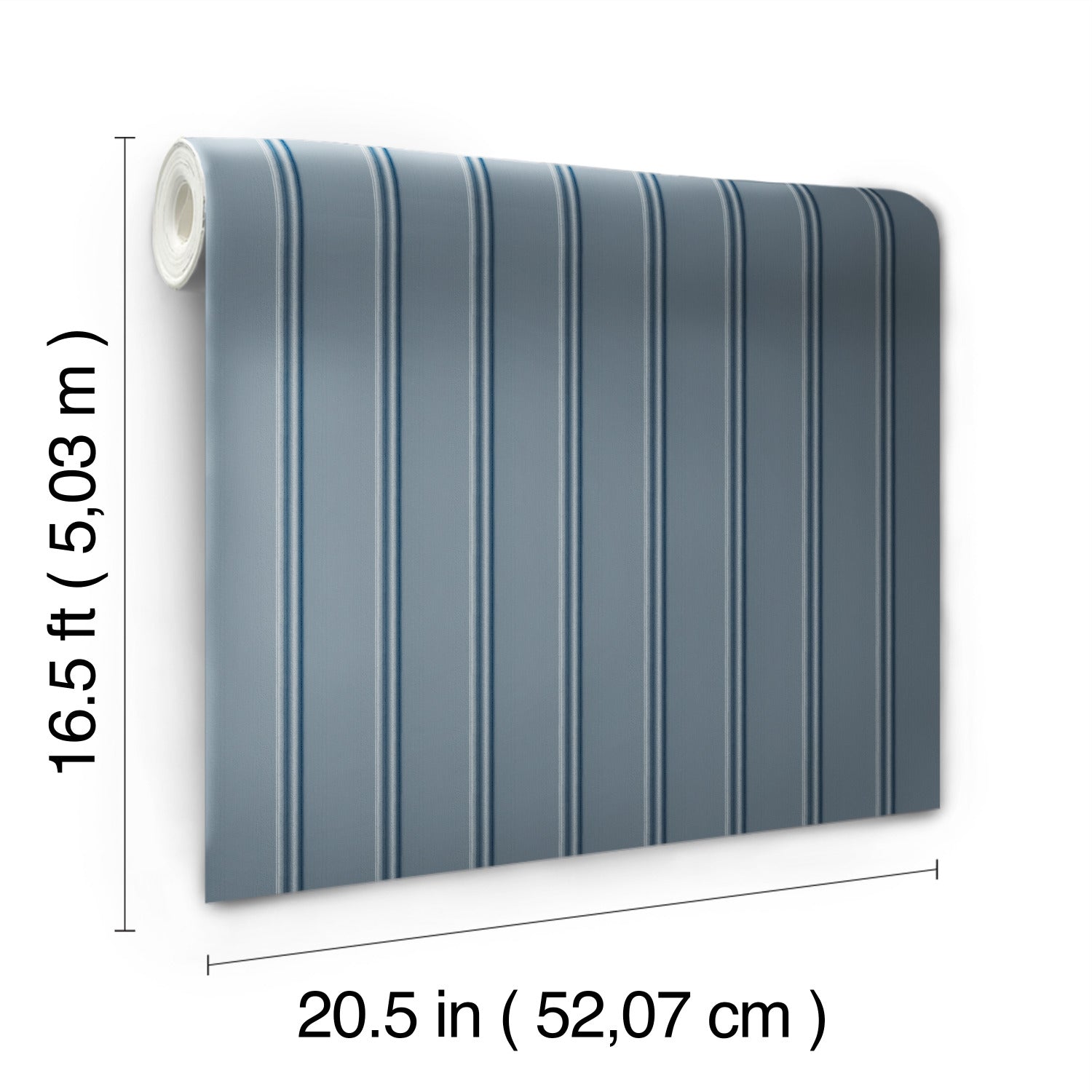 Beadboard Peel and Stick Wallpaper - dimensions
