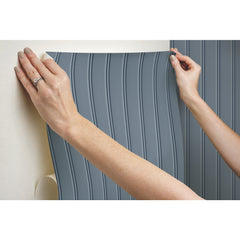 Beadboard Peel and Stick Wallpaper - how to stick