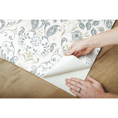 Persian Damask Peel and Stick Wallpaper - how to peel