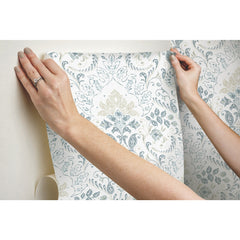 Persian Damask Peel and Stick Wallpaper - how to stick