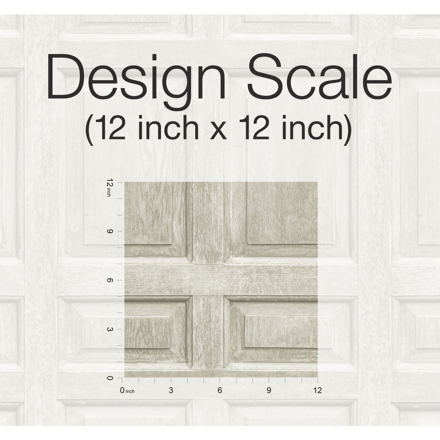 Beveled Wood Paneling Peel & Stick Wallpaper pattern close-up