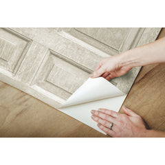 Beveled Wood Paneling Peel & Stick Wallpaper - how to peel
