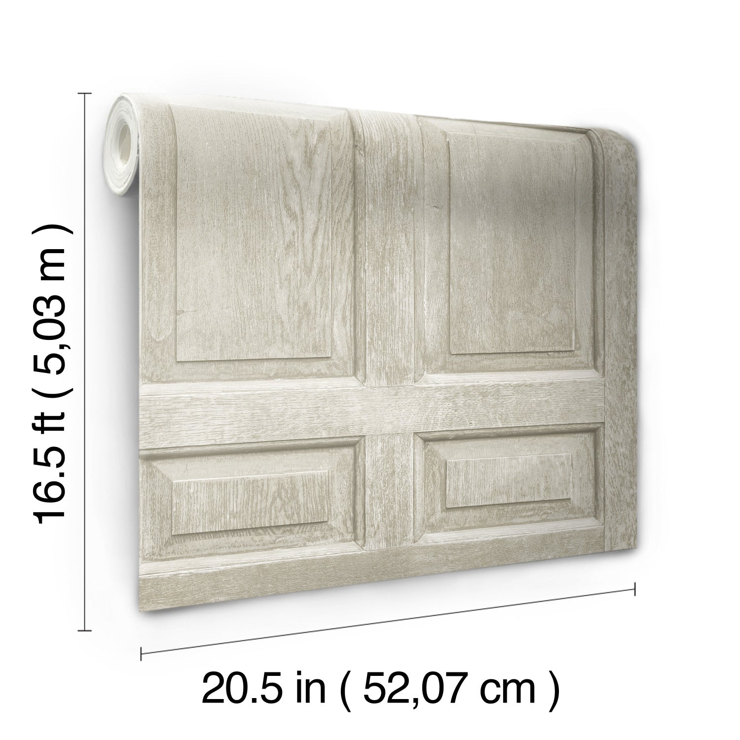 Beveled Wood Paneling Peel & Stick Wallpaper - dimensions