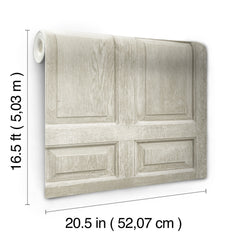 Beveled Wood Paneling Peel & Stick Wallpaper - dimensions