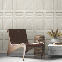 Beveled Wood Paneling Peel & Stick Wallpaper in a room setting