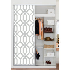 Gazebo Lattice P&S Wallpaper in a room setting