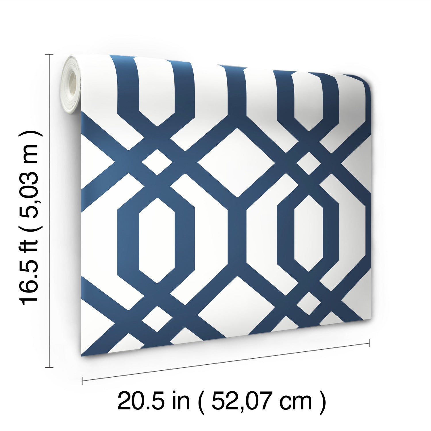 Gazebo Lattice Peel and Stick Wallpaper - dimensions