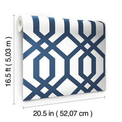 Gazebo Lattice Peel and Stick Wallpaper - dimensions