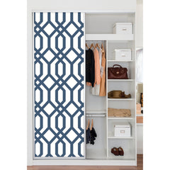 Gazebo Lattice Peel and Stick Wallpaper in a room setting