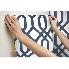 Gazebo Lattice Peel and Stick Wallpaper - how to stick