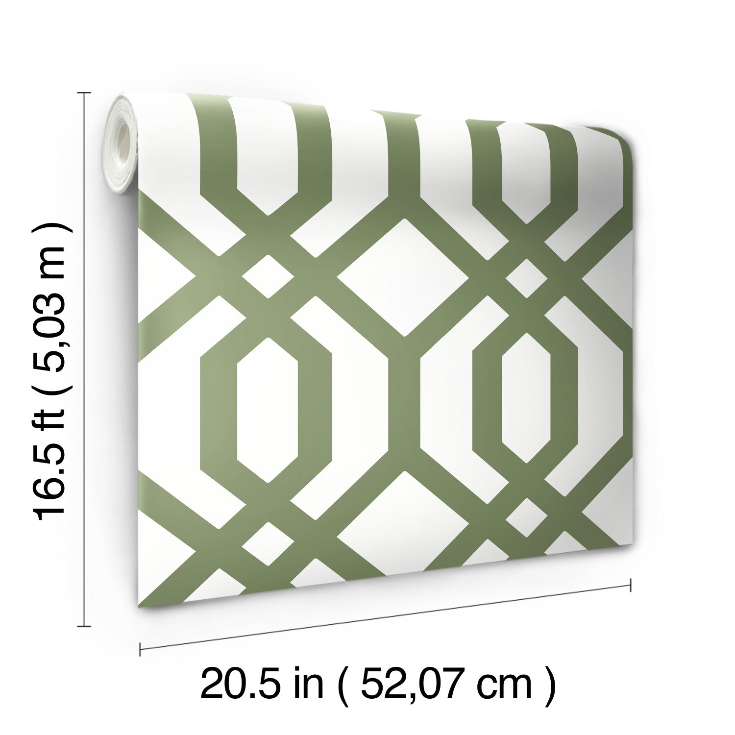Gazebo Lattice Peel and Stick Wallpaper - dimensions