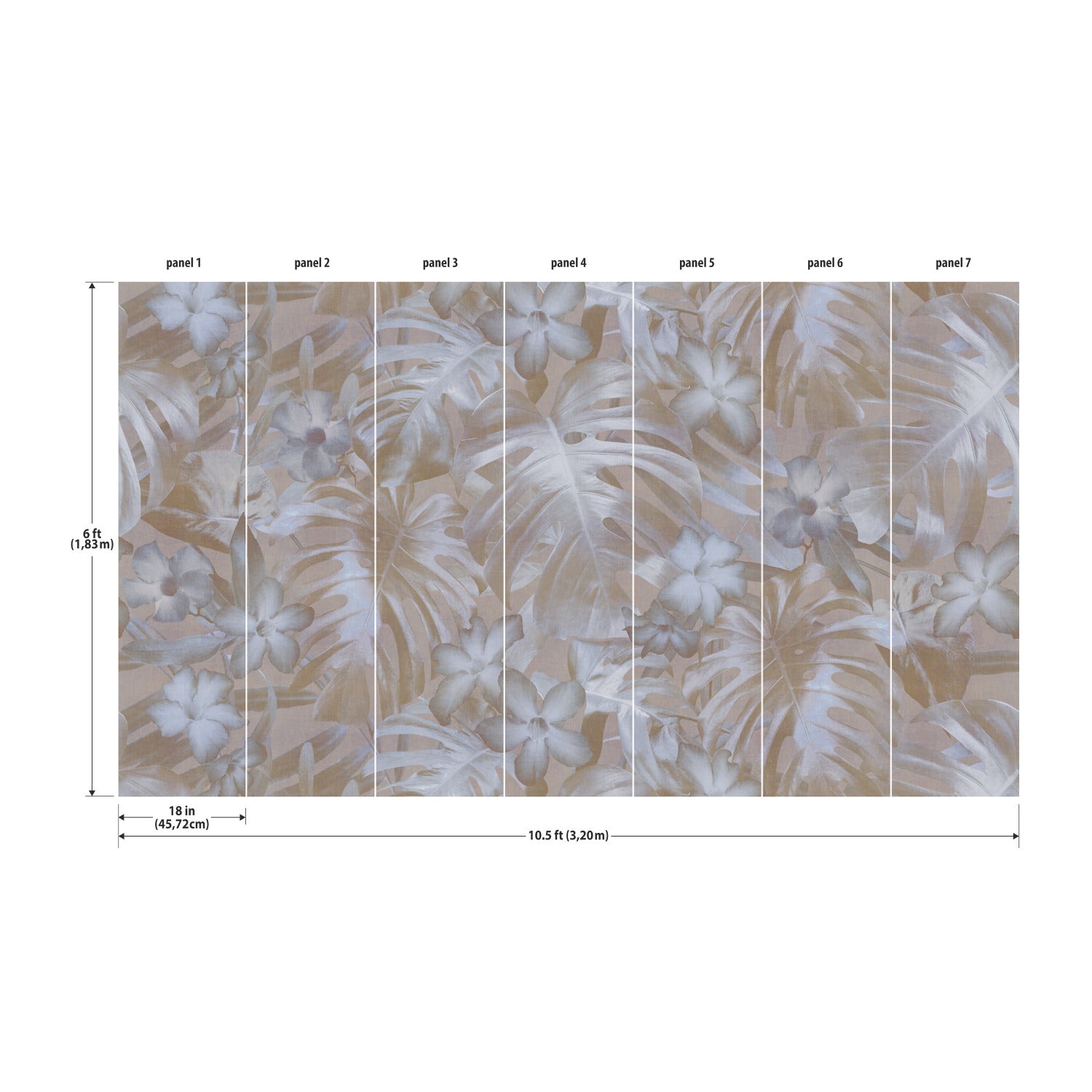 Moonlit Palms Peel & Stick Wall Murals