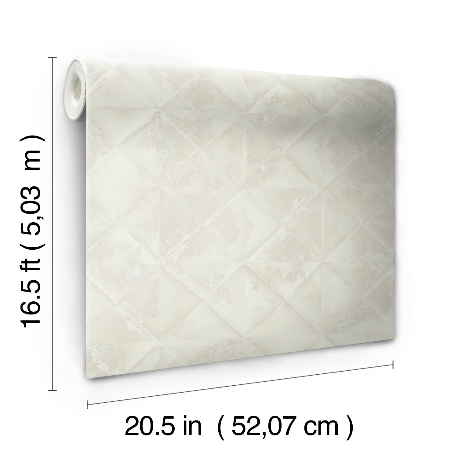 Reclaimed Tin Diamond P&S Wallpaper by WallPops