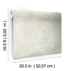 Reclaimed Tin Diamond P&S Wallpaper by WallPops