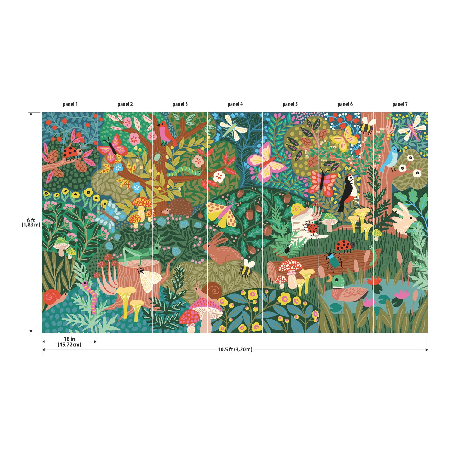 Woodland Wonderland Peel & Stick Wall Murals