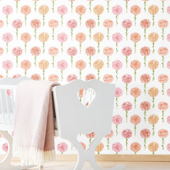 Mum Floral P&S Wallpaper in a room setting