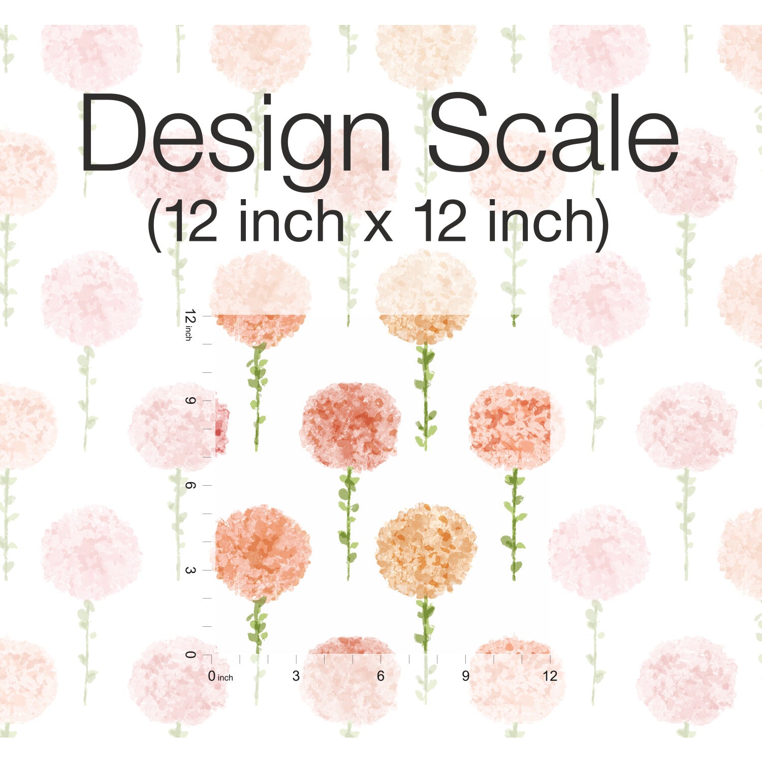 Mum Floral P&S Wallpaper pattern close-up