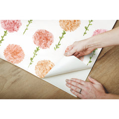 Mum Floral P&S Wallpaper - how to peel