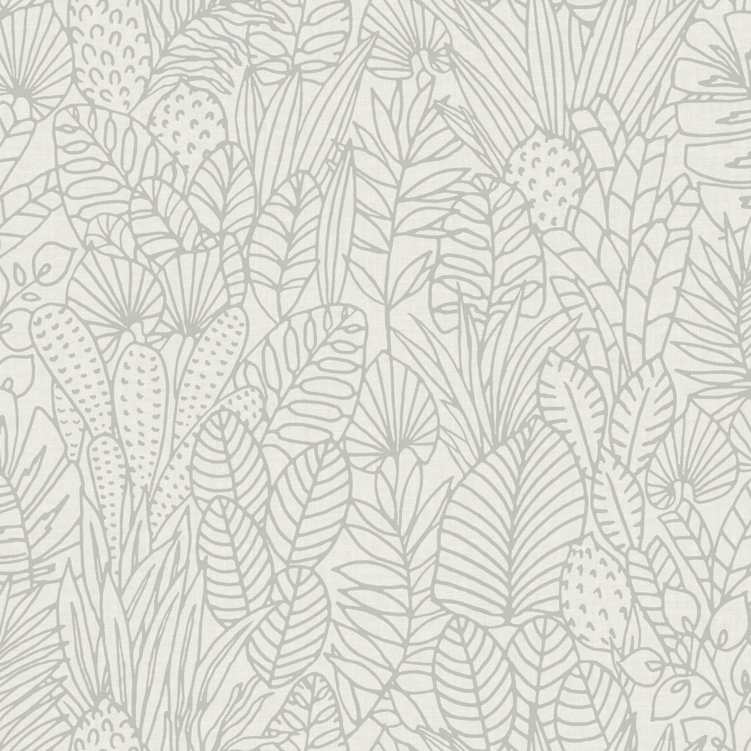 Tropical Leaves Sketch Peel and Stick Wallpaper by WallPops