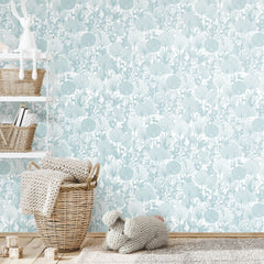 Forest Friends P&S Wallpaper in a room setting