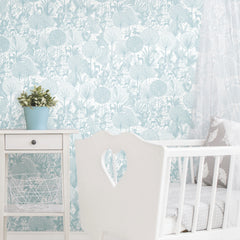 Forest Friends P&S Wallpaper in a room setting