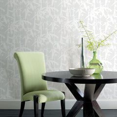 Modern Bamboo Peel & Stick Wallpaper in a room setting