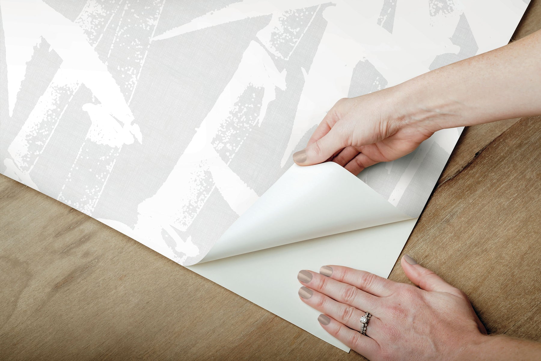 Modern Bamboo Peel & Stick Wallpaper - how to peel