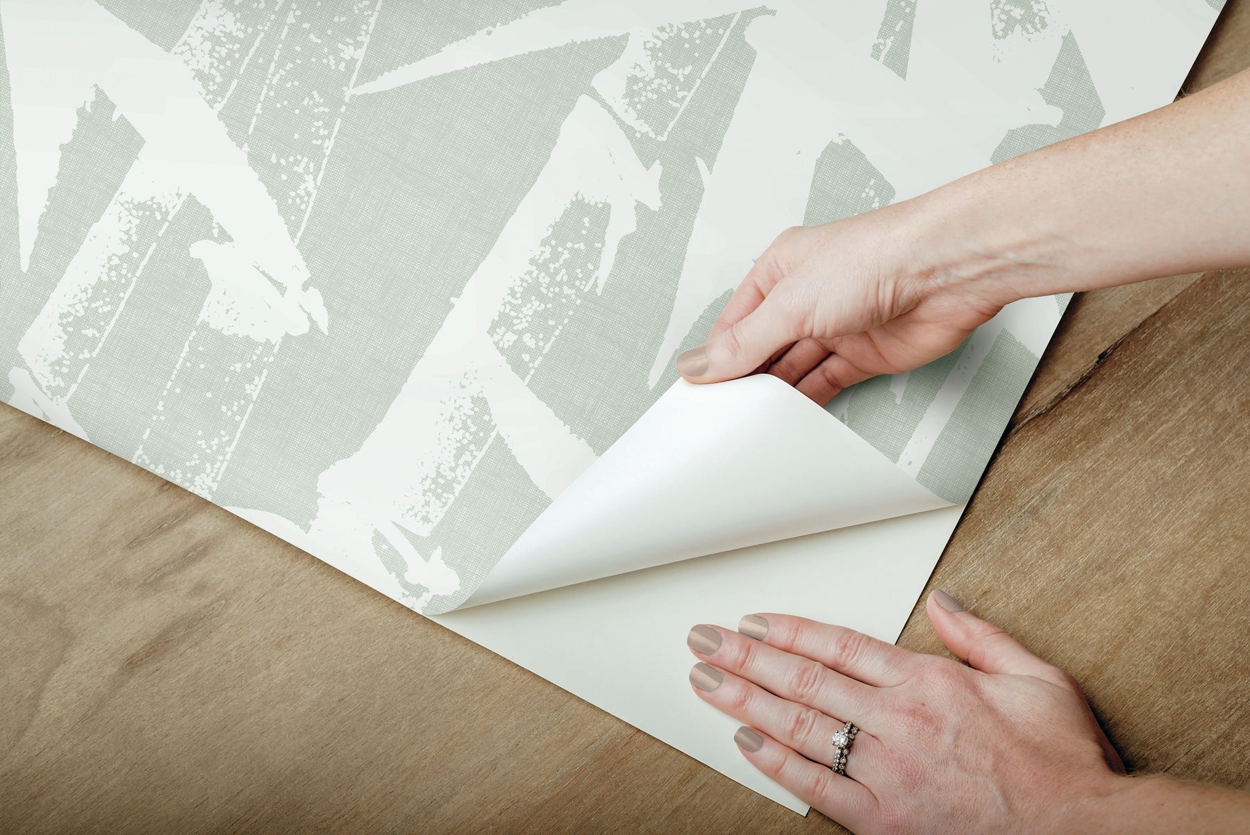 Modern Bamboo Peel & Stick Wallpaper - how to peel