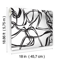 RMK12097RL Peel and Stick Wallpaper - dimensions